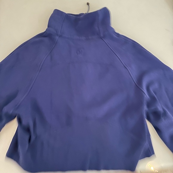 Lululemon Scuba Oversized Funnel Neck Half Zip “Psychic” indigo blue M/L size - Picture 2 of 4